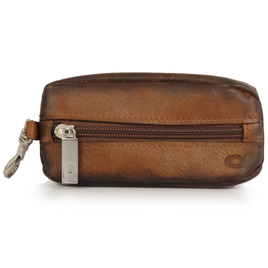 Skórzane etui na klucze vintage Daag Alive K-04 koniak