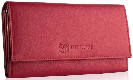 Portfel damski BETLEWSKI BPD-SS-13 CZERWONY
